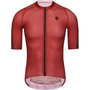 cyklistický dres MONTON Cyklistický dres s krátkým rukávem - PRO CARBONFIBER - červená XS