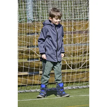 Chlapecká bunda Dětská bunda softshellová zateplená Elegantbaby šedá