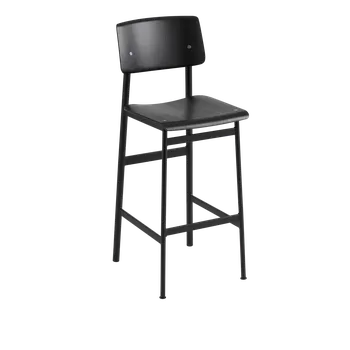 Barová židle Barová židle Muuto LOFT BAR STOOL - zvolte provedení Barva židle: Černá/Černá