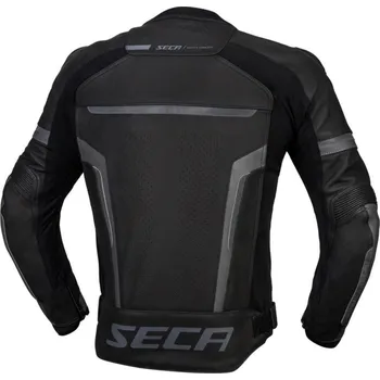 Moto kombinéza SECA HOOLIGAN černá kožená bunda 58