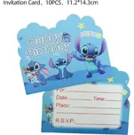 Lilo & Stitch Narozeninová party dekorace s motivem Lilo a Stitch Varianta: pozvánky - 10 ks