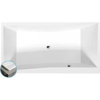 Vana POLYSAN QUEST SLIM obdélníková vana 180x100x49cm, bílá