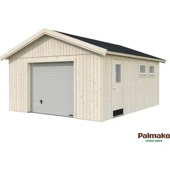Přístřešek na auto Garáž Palmako NORDIC+ Andre 21,5 m2 (Rozměr: 495x595 cm, tl.160 mm - výsuvná vrata)