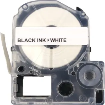 Počítačové příslušenství Páska - EPSON LC-2WBN, C53S652003 - 6 mm x 8 m bílá - černý tisk - kompatibilní