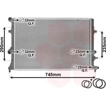 Autodíl Chladič, chlazení motoru VAN WEZEL 58002289