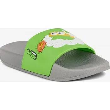 Chlapecké pantofle Coqui Dětské pantofle 6383-634-4877 mid.grey/apple green Hero Ruki, 29/30