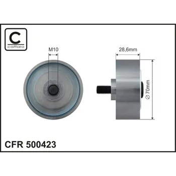 Vratná/vodicí kladka, klínový žebrový řemen Caffaro 500423