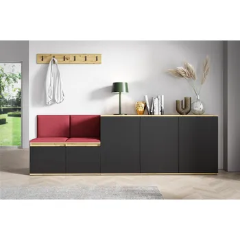 Předsíňová stěna Předsíňová stěna s čalouněnými panely Emi 35, 250 cm