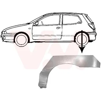 Blatník karosérie Boční stěna VAN WEZEL 1756145