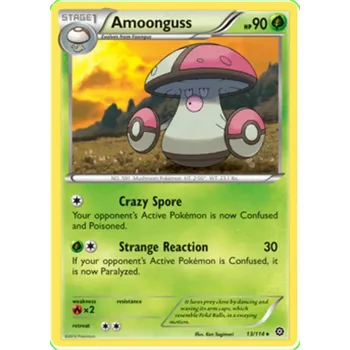 Karetní hra Amoonguss 013/114 - Steam Siege Typ karty: Reverse Holo