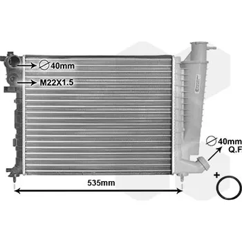 Chladič motoru Chladič, chlazení motoru VAN WEZEL 09002154