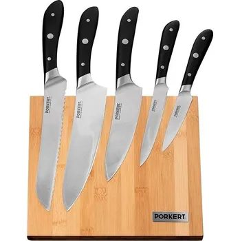 Kuchyňský nůž PORKERT Vilem se stojanem - 6 ks