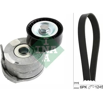 Sada žebrovaných klínových řemenů INA 529 0222 10