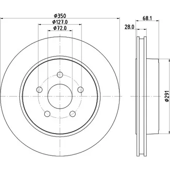 Brzdový kotouč Brzdový kotouč HELLA PAGID 8DD 355 120-911