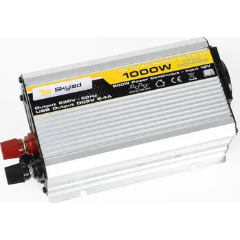 Měnič napětí Měnič napětí 12V/230V 1000W, Skyled modifikovaný Sinus USB