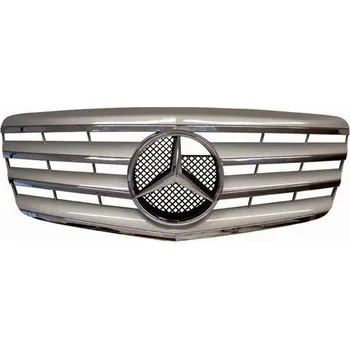 Autodíl PROTEC Přední maska Mercedes W211 2006-2009 stříbrná chromová