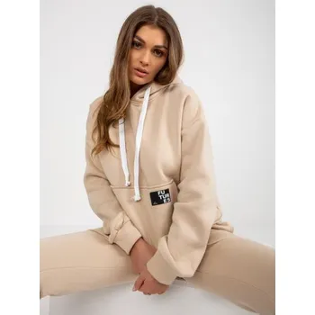 Dámská mikinová souprava s kapucí JIRA béžová