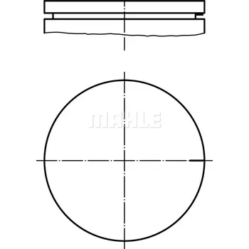 Píst motoru Píst MAHLE 021 03 00