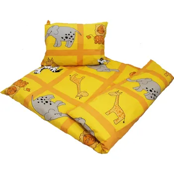 Povlečení Dětské bavlněné povlečení - Zoo oranžová Poslední 1 kus