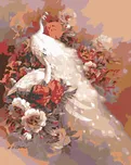 Diamondi 606072B bílý páv s květy s…