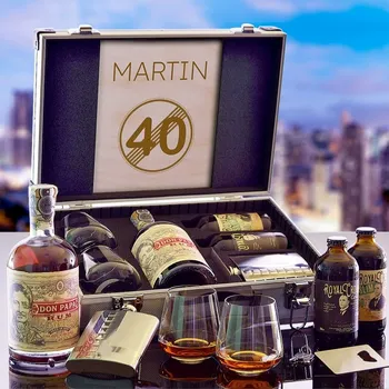 Dárkový potravinový koš Darkový Kufr Don Papa