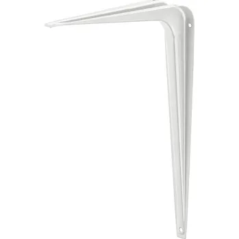 Pevné bílé konzole, nosnost 15 - 25 kg/ks 65x90 mm, nosnost 15 kg