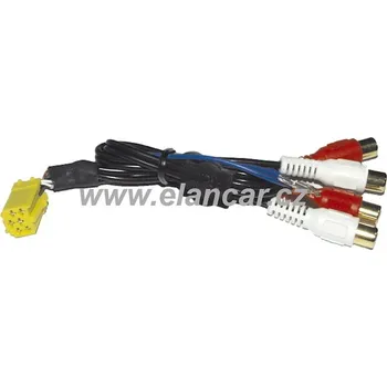 Auto elektroinstalace ISO redukce mini ISO/RCA