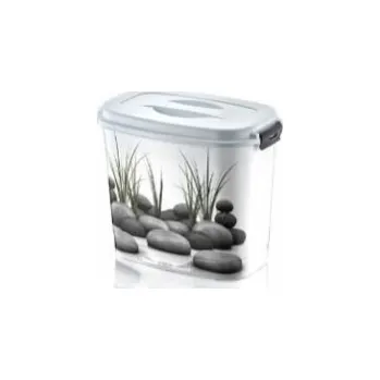 Odpadkový koš Koš úložný 6,9 l dekor "Kameny" plast