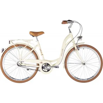 Městské kolo Kenzel Retro kolo Bellissima Deluxe 7spd 26" 2026 béžovo-hnědé