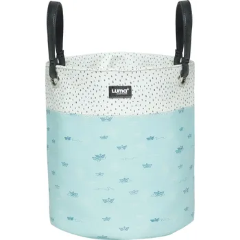 Úložný box LUMA Koš na hračky střední Luma Paper Boats" "Hloubka boxu:26|Šířka boxu:26|Výška boxu:30|Vzor:Paper boats|