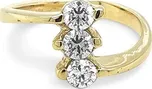 Beny Jewellery Zlatý Prsten se Zirkony 7130942 55