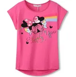 DÍVČÍ TRIČKO S KRÁTKÝM RUKÁVEM MC1712 Velikost: 164, Barva: Malinová