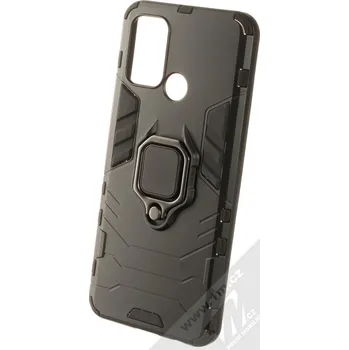 Pouzdro na mobilní telefon 1Mcz Armor Ring odolný ochranný kryt s držákem na prst pro Realme 7i, Narzo 30A černá (black)