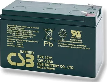 Trakční baterie CSB Battery EVX 1272 12V 7,2Ah