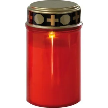 Svíčka Svíčka červená 30 g s víčkem (Km6/30b) "Bedronka"