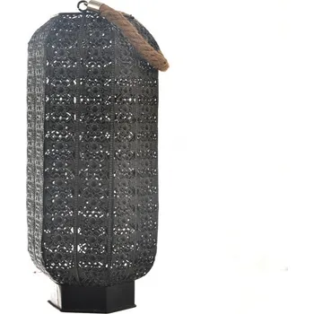 Svícen Svícen kov černý/zlatý 18x18x41 cm