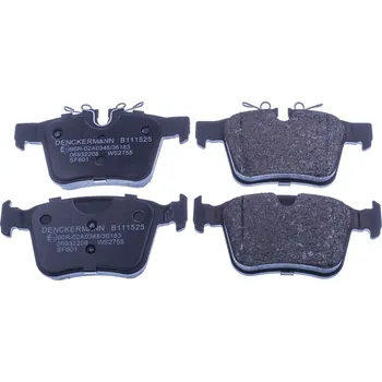 Brzdový systém Sada brzdových destiček, kotoučová brzda DENCKERMANN B111525