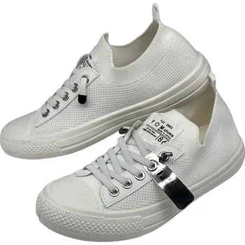 Dámské tenisky Prety Dámské bílé šněrovací tenisky 09 Barva: Bílá, Velikost: 38