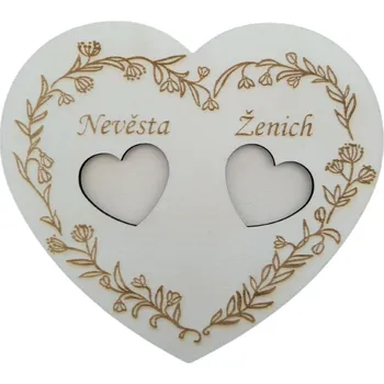 IDARY Tácek na snubní prstýnky