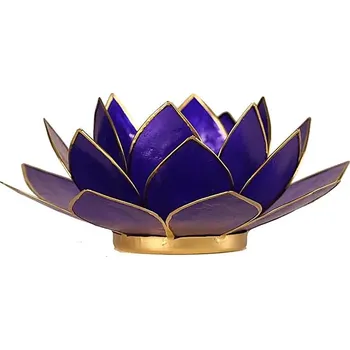 Svícen Lotosový svícen-Fialový