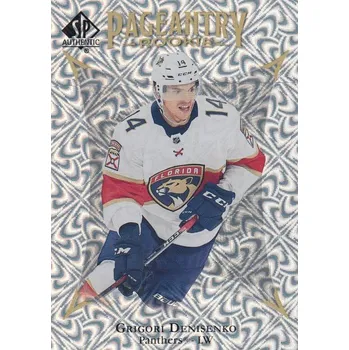Sběratelská karetní hra insert RC karta GRIGORI DENISENKO 21-22 SP Authentic Pageantry Rookie číslo P-65