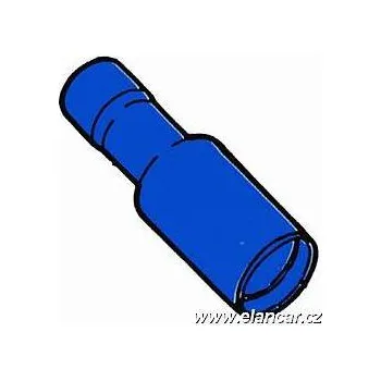 Auto elektroinstalace Kolík kulatý izolovaný modrý 5mm samice - 100Ks