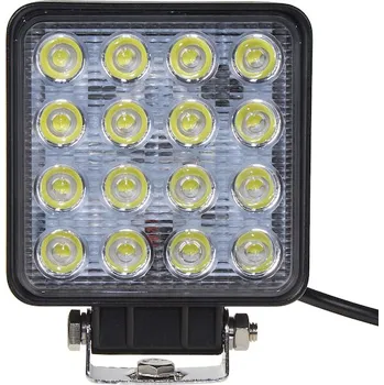 Přídavný světlomet LED světlo hranaté, 16x3W, 107x107x60mm, ECE R10/R23, STM WL-806R23