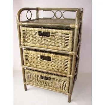 Komoda Komoda EJAK — ratan, hnědá Axin trading