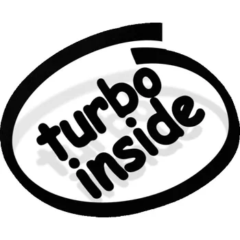 Samolepicí dekorace na vozidlo Samolepka Turbo Inside - 10x9