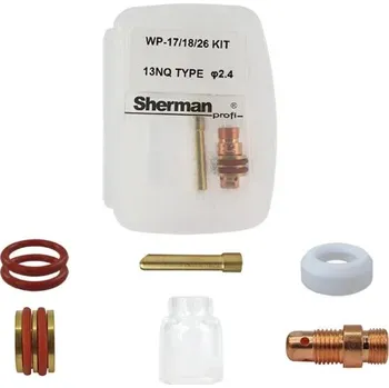 Příslušenství ke svářečce Sada spotřebních dílů TIG PYREX | SR17/18/26 | 13NQ | 19,5x10x25 mm 2,4 mm