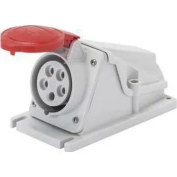 Elektrická zásuvka Gewiss GW62482 červená