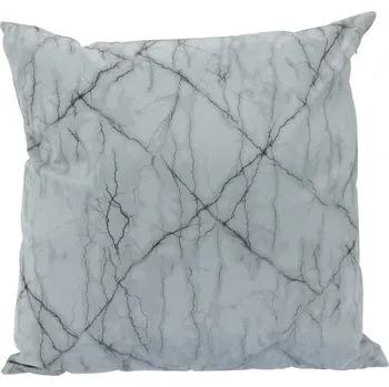 Povlečení Dekorační polštář Mramor modrá, 45 x 45 cm