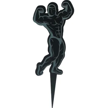 Jedlá dekorace na dort VypálímTi.cz Zápich do dortu - Kulturista 3