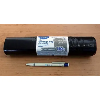 Pytle na odpadky Pytle odpad 120 l 50mi 10ks černé zatahovací